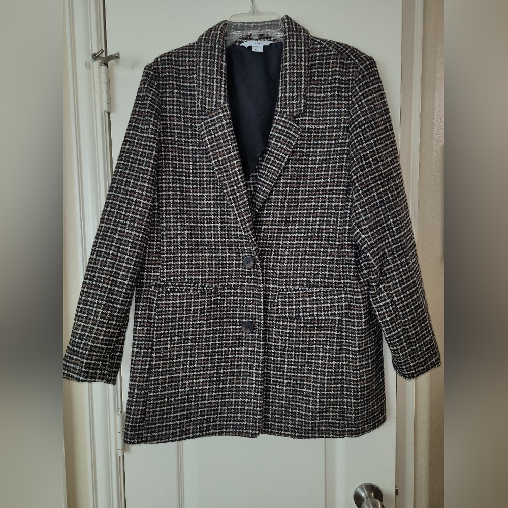 Old Navy Gingham Blazer Style Coat
